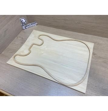 Клён Американский заготовка на топ Тангент А 11х172х490-475 мм - 2шт.(книжкой)-1