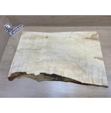 Клён Американский Волнистый заготовка на топ Смешанный ААА Волна АА 17х380-320х585-575 мм (цельный) АКЦИЯ-3