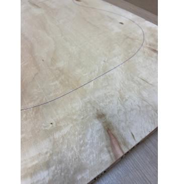 Клён Американский Волнистый заготовка на топ Смешанный ААА Волна АА 17х380-320х585-575 мм (цельный) АКЦИЯ-7