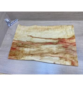 Клён Американский Волнистый заготовка на топ Смешанный ААА Волна АА 17х380-320х585-575 мм (цельный) АКЦИЯ-0