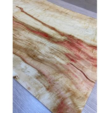 Клён Американский Волнистый заготовка на топ Смешанный ААА Волна АА 17х380-320х585-575 мм (цельный) АКЦИЯ-13