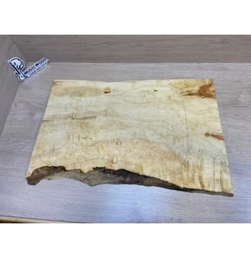 Клён Американский Волнистый заготовка на топ Смешанный ААА Волна АА 17х380-320х585-575 мм (цельный) АКЦИЯ-17