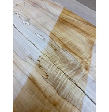 Клён Американский Волнистый заготовка на топ Смешанный АА Волна А 17х167-125х445 мм - 2шт.(книжкой) АКЦИЯ-8