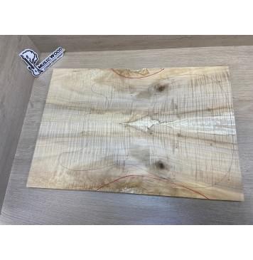 Клён Американский Волнистый заготовка на топ Смешанный А Волна АА 17х185х540 мм - 2шт.(книжкой) Уценка-сучки,трещины-2