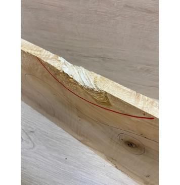 Клён Американский Волнистый заготовка на топ Смешанный А Волна АА 17х185х540 мм - 2шт.(книжкой) Уценка-сучки,трещины-7