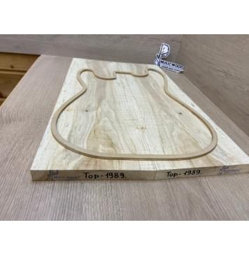 Клён Американский Волнистый заготовка на топ Тангент А Волна АА 20х188-167х545 мм - 2шт.(книжкой) АКЦИЯ-7