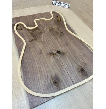 Орех Американский заготовка на топ под заливку Смешанный А 10х170х475 мм - 2 шт (книжкой)-6