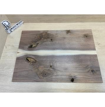 Орех Американский заготовка на топ под заливку Смешанный А 10х170х475 мм - 2 шт (книжкой)-9