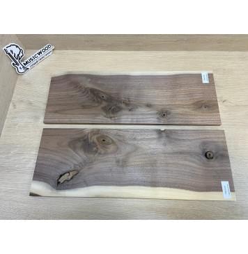 Орех Американский заготовка на топ под заливку Смешанный А 10х170х475 мм - 2 шт (книжкой)-11