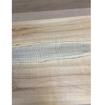 Клён Американский Spalted Волнистый заготовка на топ Радиал А Волна АА 19х184х535 мм - 2шт.(книжкой) Уценка-гнилостные поражения древесины, под стабилизацию или работу с порозаполнителями-4