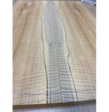 Клён Американский Spalted Волнистый заготовка на топ Радиал А Волна АА 19х184х535 мм - 2шт.(книжкой) Уценка-гнилостные поражения древесины, под стабилизацию или работу с порозаполнителями-7