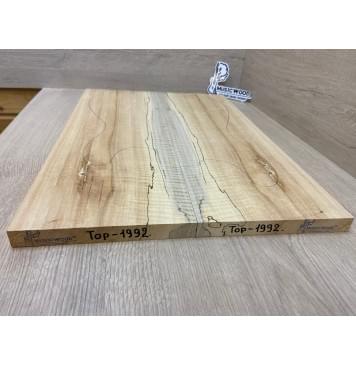 Клён Американский Spalted Волнистый заготовка на топ Радиал А Волна АА 19х184х535 мм - 2шт.(книжкой) Уценка-гнилостные поражения древесины, под стабилизацию или работу с порозаполнителями-8