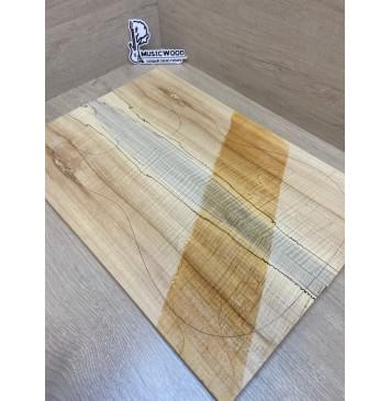 Клён Американский Spalted Волнистый заготовка на топ Радиал А Волна АА 19х184х535 мм - 2шт.(книжкой) Уценка-гнилостные поражения древесины, под стабилизацию или работу с порозаполнителями-14