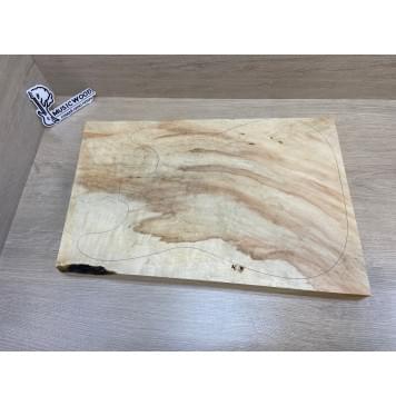 Клён Американский Волнистый заготовка корпуса Смешанный ААА Волна АА 50.5х342-315х465 мм (Массив) -2