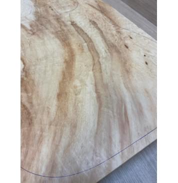 Клён Американский Волнистый заготовка корпуса Смешанный ААА Волна АА 50.5х342-315х465 мм (Массив) -6