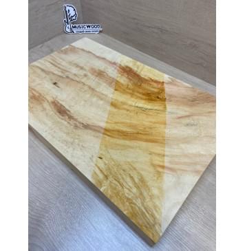 Клён Американский Волнистый заготовка корпуса Смешанный ААА Волна АА 50.5х342-315х465 мм (Массив) -8