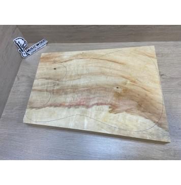 Клён Американский Волнистый заготовка корпуса Смешанный АА Волна А 50х362-300х460 мм (Массив)-2