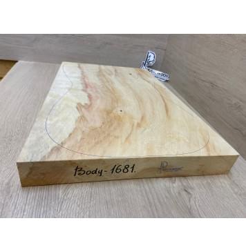 Клён Американский Волнистый заготовка корпуса Смешанный АА Волна А 50х362-300х460 мм (Массив)-4