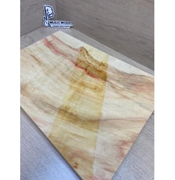 Клён Американский Волнистый заготовка корпуса Смешанный АА Волна А 50х362-300х460 мм (Массив)-9