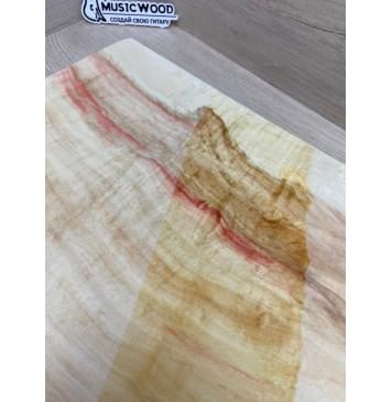 Клён Американский Волнистый заготовка корпуса Смешанный АА Волна А 50х362-300х460 мм (Массив)-11