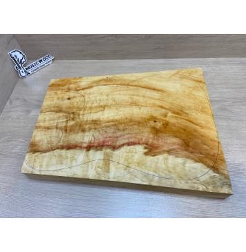 Клён Американский Волнистый заготовка корпуса Смешанный АА Волна А 50х362-300х460 мм (Массив)-20