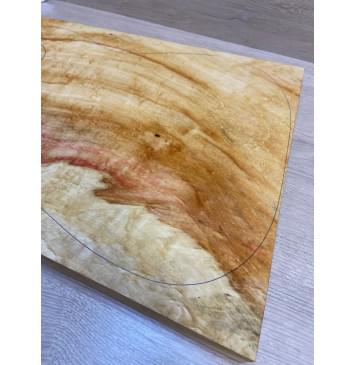 Клён Американский Волнистый заготовка корпуса Смешанный АА Волна А 50х362-300х460 мм (Массив)-15