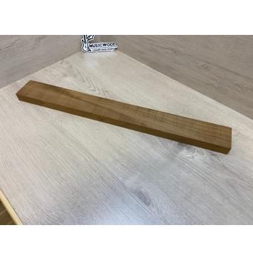 Клён Волнистый Печёный 180гр заготовка грифа для Безголовой гитары Радиал АА Волна ААА 25.5х68-65х595 мм (Уценка-сучок)-2