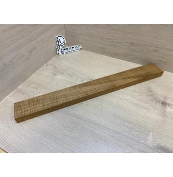 Клён Волнистый Печёный 180гр заготовка грифа для Безголовой гитары Радиал АА Волна ААА 25.5х68-65х595 мм (Уценка-сучок)-3