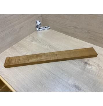 Клён Волнистый Печёный 180гр заготовка грифа для Безголовой гитары Радиал АА Волна ААА 25.5х68-65х595 мм (Уценка-сучок)-8