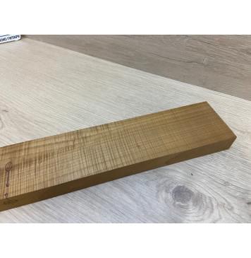 Клён Волнистый Печёный 180гр заготовка грифа для Безголовой гитары Радиал АА Волна ААА 25.5х68-65х595 мм (Уценка-сучок)-11