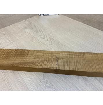 Клён Волнистый Печёный 180гр заготовка грифа для Безголовой гитары Радиал АА Волна ААА 25.5х68-65х595 мм (Уценка-сучок)-12