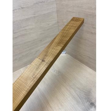 Клён Волнистый Печёный 180гр заготовка грифа для Безголовой гитары Радиал АА Волна ААА 25.5х68-65х595 мм (Уценка-сучок)-9