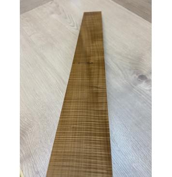 Клён Волнистый Печёный 180гр заготовка грифа для Безголовой гитары Радиал АА Волна ААА 25.5х68-65х595 мм (Уценка-сучок)-6