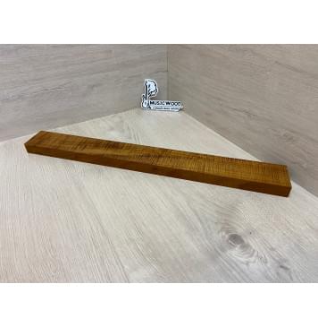 Клён Волнистый Печёный 180гр заготовка грифа для Безголовой гитары Радиал АА Волна ААА 25.5х68-65х595 мм (Уценка-сучок)-17