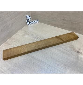 Клён Волнистый Печёный 180гр заготовка грифа для Безголовой гитары Радиал АА Волна ААА 25.5х68х570 мм-4