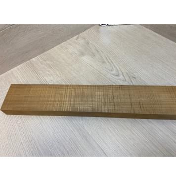 Клён Волнистый Печёный 180гр заготовка грифа для Безголовой гитары Радиал АА Волна ААА 25.5х68х570 мм-3