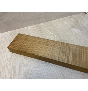 Клён Волнистый Печёный 180гр заготовка грифа для Безголовой гитары Радиал АА Волна ААА 25.5х68х570 мм-6