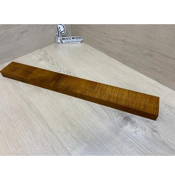 Клён Волнистый Печёный 180гр заготовка грифа для Безголовой гитары Радиал АА Волна ААА 25.5х68х570 мм-16