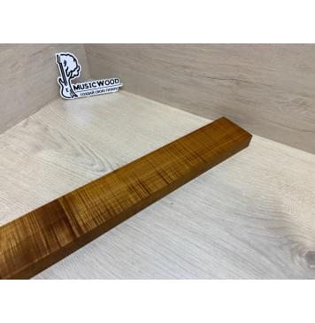 Клён Волнистый Печёный 180гр заготовка грифа для Безголовой гитары Радиал АА Волна ААА 25.5х68х570 мм-9