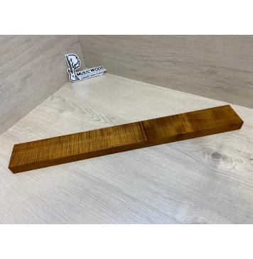 Клён Волнистый Печёный 180гр заготовка грифа для Безголовой гитары Радиал АА Волна ААА 25.5х68х570 мм-14