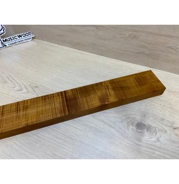 Клён Волнистый Печёный 180гр заготовка грифа для Безголовой гитары Радиал АА Волна ААА 25.5х68х570 мм-11