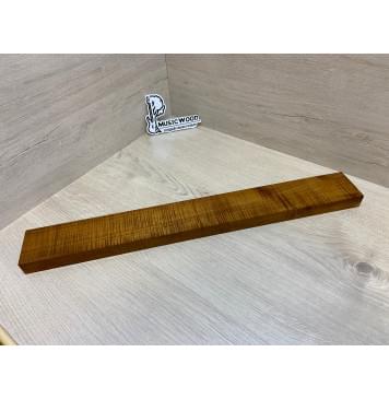 Клён Волнистый Печёный 180гр заготовка грифа для Безголовой гитары Радиал АА Волна ААА 25.5х68х570 мм-18