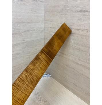 Клён Волнистый Печёный 180гр заготовка грифа для Безголовой гитары Радиал АА Волна ААА 25.5х68х570 мм-15