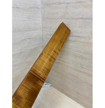 Клён Волнистый Печёный 180гр заготовка грифа для Безголовой гитары Радиал АА Волна ААА 25.5х68х570 мм-0