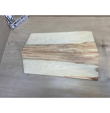 Клён Американский Волнистый заготовка на топ для Тревел гитары Смешанный ААА Волна АА 10х135-115х395-340 мм - 2шт.(книжкой) АКЦИЯ-3