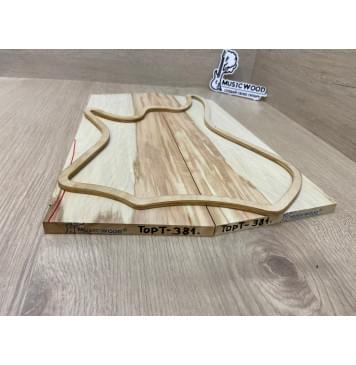 Клён Американский Волнистый заготовка на топ для Тревел гитары Смешанный ААА Волна АА 10х135-115х395-340 мм - 2шт.(книжкой) АКЦИЯ-4