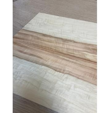 Клён Американский Волнистый заготовка на топ для Тревел гитары Смешанный ААА Волна АА 10х135-115х395-340 мм - 2шт.(книжкой) АКЦИЯ-7