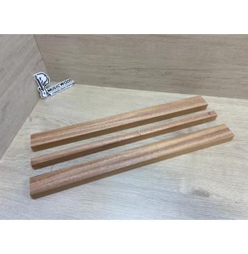 Махагон Кая заготовка грифа безголовой гитары Радиал ААА 27х(46-20-46)х570 мм - из 3х частей-0