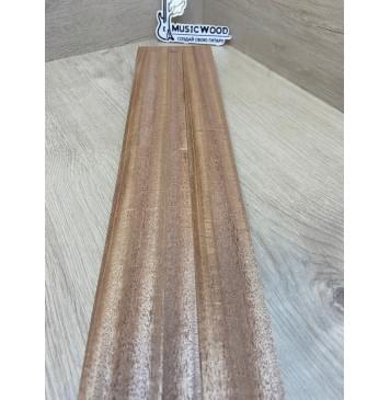 Махагон Кая заготовка грифа безголовой гитары Радиал ААА 27х(46-20-46)х570 мм - из 3х частей-5