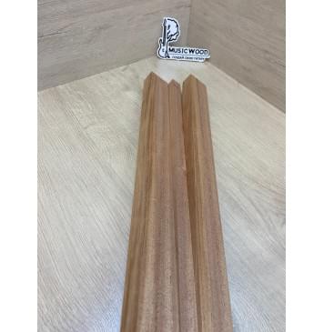 Махагон Кая заготовка грифа безголовой гитары Радиал ААА 27х(46-20-46)х570 мм - из 3х частей-6